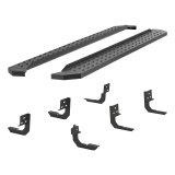 Aries Automotive RidgeStep Running Boards 2055536 Board, RidgeStep, Steel, Black Textured Powdercoated, 6.500 in. Diameter, Cab Length, 91.000 in. Long MegaCab, Dodge, RAM, Pair thumbnail 7