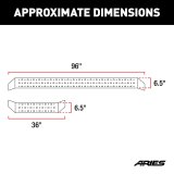 ARIES Automotive Running Boards, Nerf Bars and Rock Sliders C3696 36" AND 96" thumbnail 4