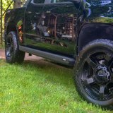 Aries Automotive ActionTrac Powered Running Boards for 2015-2025 CANYON, COLORADO - 3047904 Power Boards, ActionTrac, Aluminum, Black Powdercoated, Chevy, GMC, Crew Cab, Kit thumbnail 1