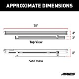 Aries Automotive ActionTrac Powered Running Boards for 2015-2025 CANYON, COLORADO - 3047904 Power Boards, ActionTrac, Aluminum, Black Powdercoated, Chevy, GMC, Crew Cab, Kit thumbnail 5