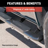 Aries Automotive 4 in. Oval Side Bars for 2019-2021 RANGER - S223046 Nerf and Step Bars, Ford, Side, In, Black, Pair thumbnail 1