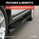 Aries Automotive 4 in. Oval Side Bars for 2019-2021 RANGER - S223046 Nerf and Step Bars, Ford, Side, In, Black, Pair thumbnail 2
