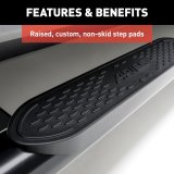 Aries Automotive 4 in. Oval Side Bars for 2019-2021 RANGER - S223046 Nerf and Step Bars, Ford, Side, In, Black, Pair thumbnail 3