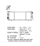 CSF All-Metal Radiators for 1991-2001 CHEROKEE - 2671 Radiator, All-Metal, Copper/Brass, Black, Jeep, Cherokee, Each thumbnail 6