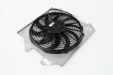 12 Inch 909 CFM CSF Electric Fan and Shroud Kit 2858F Radiator, Aluminum, Two Row, Fan, Spal, Black, Honda, Each thumbnail 3