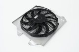 12 Inch 909 CFM CSF Electric Fan and Shroud Kit 2858F Radiator, Aluminum, Two Row, Fan, Spal, Black, Honda, Each thumbnail 4
