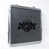CSF Heavy-Duty All-Aluminum Radiators for 1995-2004 TACOMA - 7212 Radiator, Radiator, Downflow, 2 Row, Aluminum, Satin Finish, Transmission Cooler, Toyota, Each thumbnail 1