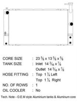 CSF Radiators 3837 Radiator, Aluminum/Plastic, Natural, Crossflow, Upper Driver Side Inlet, Upper Passenger Side Outlet, Toyota, Each thumbnail 1