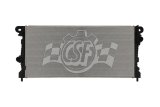 CSF Radiators 3961 Radiator, Aluminum/Plastic, Natural, Crossflow, Upper Passenger Side Inlet, Lower Driver Side Outlet, Turbocharged, Ford, Each thumbnail 3