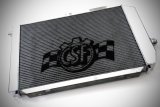 CSF Racing Radiators 8023 Radiator, Racing, R1 Competition, Triple-Pass, Crossflow, Aluminum, Polished, -16 AN Inlet, -20 AN Outlet, Universal, Each thumbnail 4