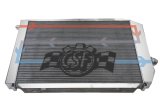 CSF Racing Radiators 8023 Radiator, Racing, R1 Competition, Triple-Pass, Crossflow, Aluminum, Polished, -16 AN Inlet, -20 AN Outlet, Universal, Each thumbnail 8