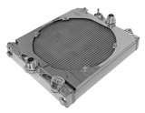CSF Racing Radiators for 1992-2000 CIVIC, 2003-2006 LANCER - 2858X Radiator, Racing, Half Size, Aluminum, Polished, Fan Included, Shroud Included, Mitsubishi, Honda, Civic, Evo, Each thumbnail 3
