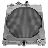 CSF Racing Radiators for 1992-2000 CIVIC, 2003-2006 LANCER - 2858X Radiator, Racing, Half Size, Aluminum, Polished, Fan Included, Shroud Included, Mitsubishi, Honda, Civic, Evo, Each thumbnail 4