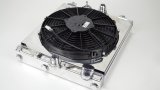 CSF Racing Radiators for 1992-2000 CIVIC, 2003-2006 LANCER - 2858X Radiator, Racing, Half Size, Aluminum, Polished, Fan Included, Shroud Included, Mitsubishi, Honda, Civic, Evo, Each thumbnail 7