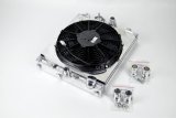 CSF Racing Radiators for 1992-2000 CIVIC, 2003-2006 LANCER - 2858X Radiator, Racing, Half Size, Aluminum, Polished, Fan Included, Shroud Included, Mitsubishi, Honda, Civic, Evo, Each thumbnail 9