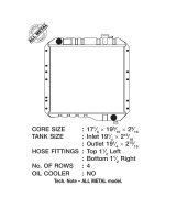 CSF All-Metal Radiators for 1970-1980 LAND CRUISER - 2888 Radiators, All-Metal, Downflow, Copper/Brass, Black, Toyota, 3.9L, 4.2L, Each thumbnail 8