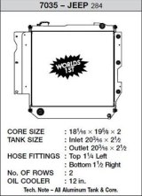 CSF Racing Radiators for 2005-2006 WRANGLER - 7035 Radiator, Racing, Aluminum, Polished, Jeep, TJ Wrangler, Each thumbnail 1