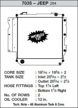 CSF Racing Radiators for 2005-2006 WRANGLER - 7035 Radiator, Racing, Aluminum, Polished, Jeep, TJ Wrangler, Each thumbnail 2