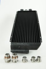 CSF Fluid Coolers for 1976-1989 911, 1978-1979 930 - 8168 Coolers, Oil Cooler, Aluminum, Black Powdercoated, Porsche, Turbo, Each thumbnail 5