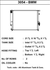 CSF Racing Radiators 3054 Radiator, Racing, Aluminum, Polished, BMW, E36, Each thumbnail 2