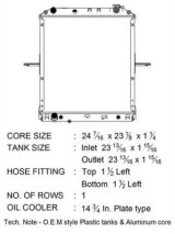CSF Radiators 3832 Radiator, Aluminum/Plastic, Natural, Downflow, Upper Driver Side Inlet, Lower Driver Side Outlet, Chevy, Isuzu, Each thumbnail 3