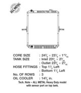 CSF All-Metal Radiators 3219 Chevrolet W Series Diesel (Hd) thumbnail 3