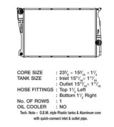 CSF Radiators 3646 Radiator, OE Replacement, Aluminum/Plastic, Natural, BMW, X3, X4, Each thumbnail 1