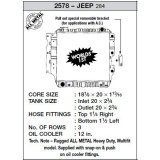 CSF All-Metal Radiators for 1987-2004 WRANGLER - 2578 Radiator, 87-04 Jeep Wrangler (Hd) All Metal 3 Row thumbnail 8