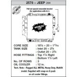 CSF All-Metal Radiators for 1987-2004 WRANGLER - 2578 Radiator, 87-04 Jeep Wrangler (Hd) All Metal 3 Row thumbnail 9