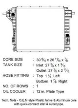 CSF Radiators 3796 Radiator, OE Replacement, Aluminum/Plastic, Ford, Each thumbnail 3