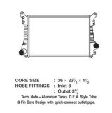 CSF Intercoolers 6001 Intercooler, Aluminum, Black, Chevy, GMC, Each thumbnail 1