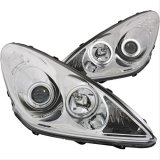 Anzo Headlights 121173 Headlights, Projector with Halo, Clear Lens, Chrome Housing, Lexus, Pair thumbnail 3