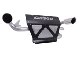 Gibson Side X Performance Slip On 409 Stainless Steel Inch Muffler 98044 Muffler, Side, Oval, Steel, Natural, Polished Tip, Polaris, Each thumbnail 1