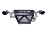 Gibson Side X Performance Slip On 409 Stainless Steel Inch Muffler 98043 Muffler, Side, Oval, Steel, Black Ceramic Coated, Black Ceramic Coated Tip, Polaris, Each thumbnail 1