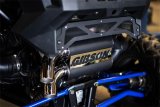 Gibson UTV Dual Side Exhaust Systems 98051 System, Exhaust, Rear Section, Black Ceramic Coated Stainless Steel, Polished Tips, Polaris, Kit thumbnail 1