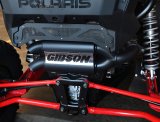 Gibson UTV Dual Side Exhaust Systems 98050 System, Exhaust, Rear Section, Black Ceramic Coated Stainless Steel, Black Ceramic Coated Tips, Polaris, Kit thumbnail 1