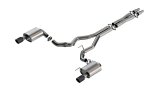 Borla ATAK Cat-Back Systems for 2024-2025 MUSTANG - 140961CFBA Exhaust System, ATAK, Cat-back, Stainless, Split Rear Exit, Turbo Muffler, Dual, 3.00 in. Diameter, Carbon Fiber Black Anodized Tips, Ford, Kit thumbnail 2