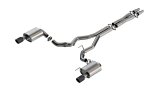 Borla ATAK Cat-Back Systems for 2024-2025 MUSTANG - 140961CFBA Exhaust System, ATAK, Cat-back, Stainless, Split Rear Exit, Turbo Muffler, Dual, 3.00 in. Diameter, Carbon Fiber Black Anodized Tips, Ford, Kit thumbnail 3