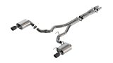 Borla ATAK Cat-Back Systems for 2024-2025 MUSTANG - 140961CFBA Exhaust System, ATAK, Cat-back, Stainless, Split Rear Exit, Turbo Muffler, Dual, 3.00 in. Diameter, Carbon Fiber Black Anodized Tips, Ford, Kit thumbnail 4