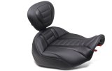 Mustang Motorcycle Seats Bucket and Bench 89401GM 23-24 HD CVO Rd Glide(ST), 2024 Rd Glide Str Glide Touring Solo Seat - Black/Gray Stitch thumbnail 1