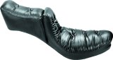 Mustang Motorcycle Seats Bucket and Bench 89401GM 23-24 HD CVO Rd Glide(ST), 2024 Rd Glide Str Glide Touring Solo Seat - Black/Gray Stitch thumbnail 2