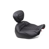 Mustang Motorcycle Seats Bucket and Bench 88403GM 23-24 HD CVO Rd Glide(ST), 2024 Rd Glide Str Glide Pass Arm Backrest - Black/Gray Stitch thumbnail 2
