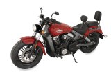 Mustang Motorcycle Seats Powersports 79507 15-21 Indian Scout Standard Touring Solo Seat w/Driver Backrest - Black thumbnail 1