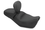 Mustang Motorcycle Seats Powersports 79786 15-21 Harley Street Standard Touring 1PC Seat w/Driver Backrest - Black thumbnail 2