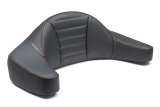 Mustang Motorcycle Products Deluxe Extended Arm Wrap-Around Backrests 79013AB 93-13 HD FL Super Touring Backrest - Black w/Red Stitching thumbnail 2