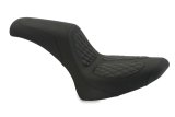 Mustang Motorcycle Seats Powersports 76892 00-15 Harley Softail Standard Rear Tire Fastback 1PC Seat w/ Diamond Stitch - Black thumbnail 1