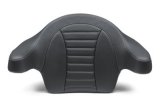 Mustang Motorcycle Products Deluxe Extended Arm Wrap-Around Backrests 79014GM 14-21 HD FL Touring Backrest - Black w/Grey Stitching thumbnail 1