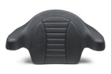 Mustang Motorcycle Products Deluxe Extended Arm Wrap-Around Backrests 79014GM 14-21 HD FL Touring Backrest - Black w/Grey Stitching thumbnail 2