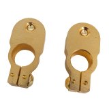 QuickCar Top Mount Battery Terminals 57-620 Terminals, Top-Mount, Brass, Pair thumbnail 1