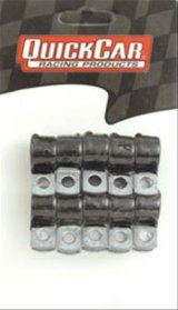 QuickCar Line Clamps 66-856 Clamps, Aluminum, Rubber Coated, .625 in. Hose Diameter, Set of 10 thumbnail 2